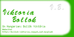viktoria bollok business card